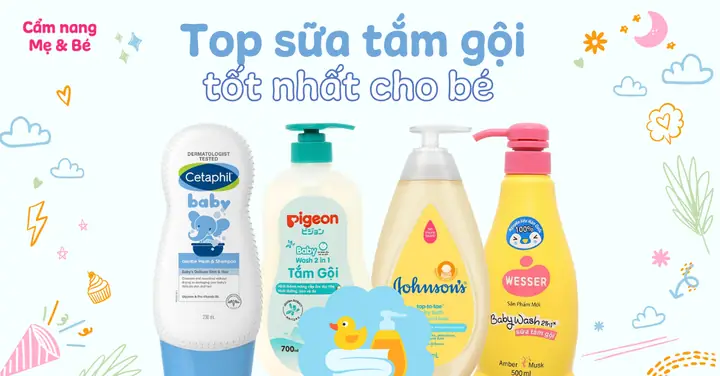 Các Loại Sữa Tắm Cho Bé