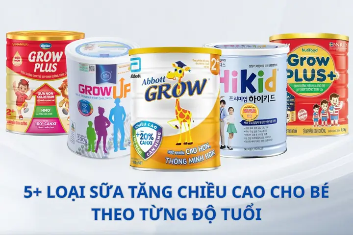 Các Loại Sữa Tăng Chiều Cao Cho Bé 2 Tuổi