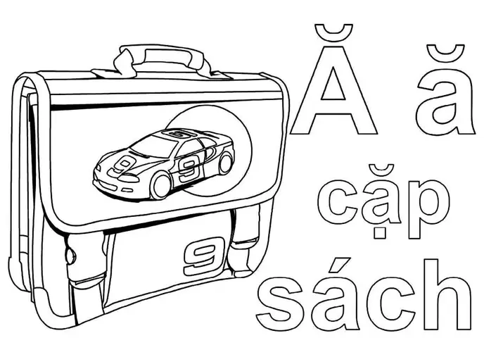 Các Màu Chữ Cái Cho Be Tập To Màu