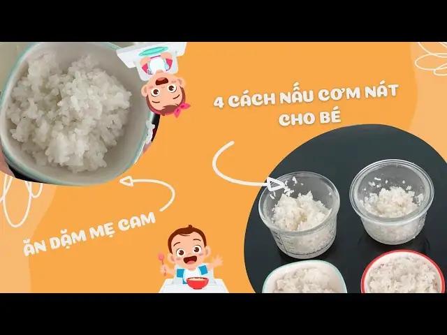 Các Món Ăn Cho Bé Mới Tập Ăn Cơm