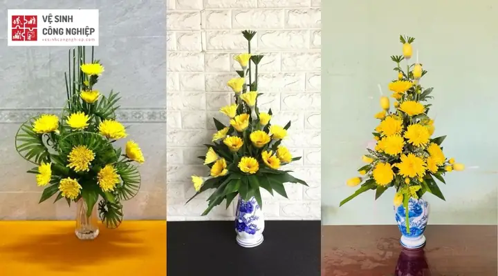 Cách Cắm Hoa Bày Bàn Thờ