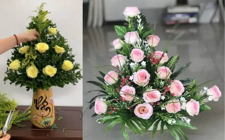Cách Cắm Hoa Để Bàn Đẹp