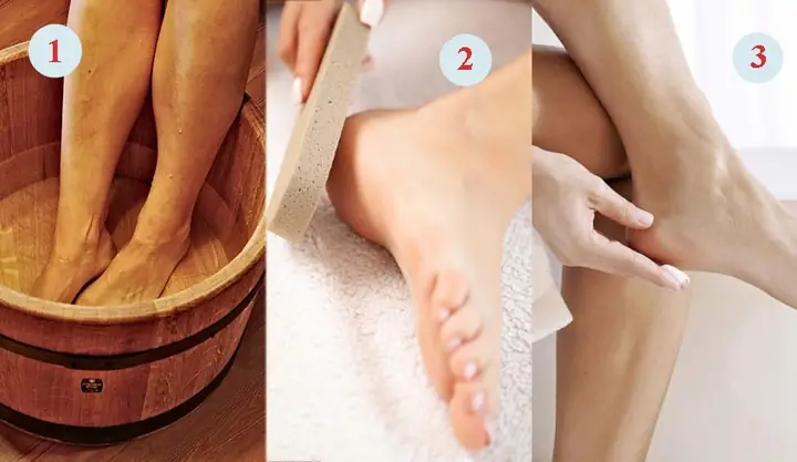 Cách Chà Gót Chân Bằng Tay