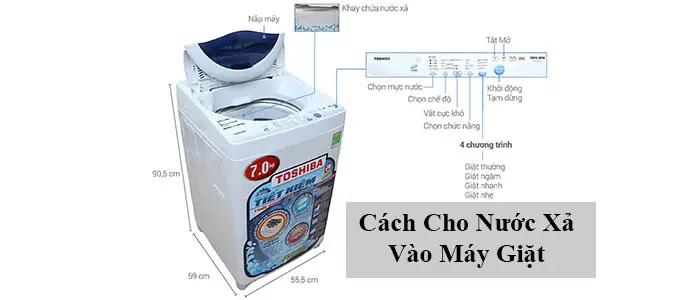 Cách Cho Nước Xả Vải Vào Máy Giặt Toshiba