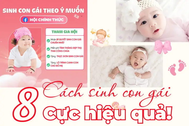 Cách Đẻ Con Gái Theo Ý Muốn