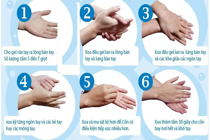 Cách Dùng Gel Rửa Tay Khô