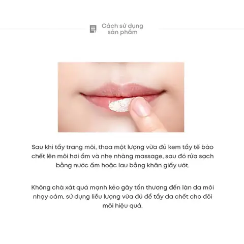 Cách Dùng Son Tẩy Tế Bào Chết