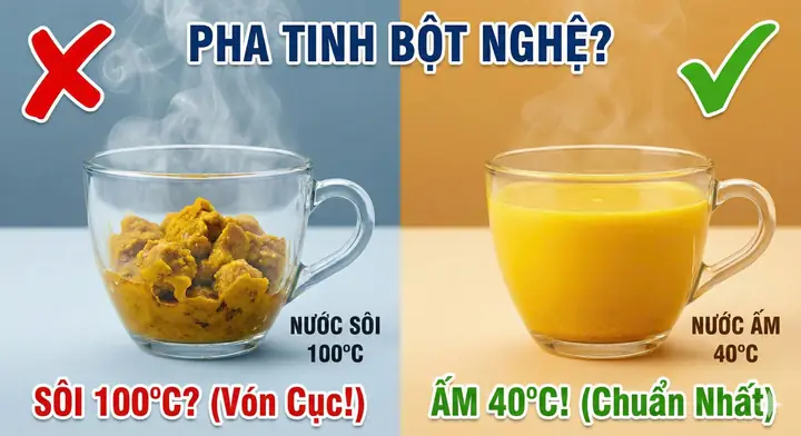 Cách Dùng Tinh Bột Nghệ Hiệu Quả Nhất