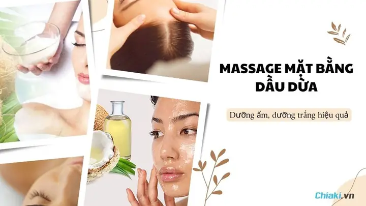 Cách Dưỡng Trắng Da Mặt Bằng Dầu Dừa