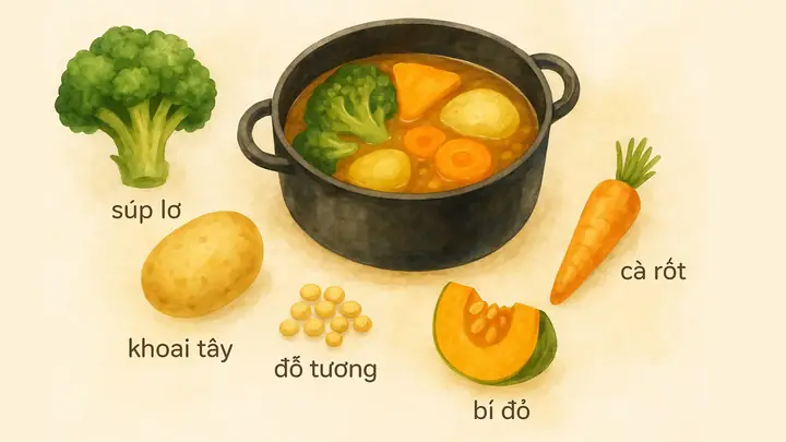 Cách Làm Dashi Rau Củ Cho Bé