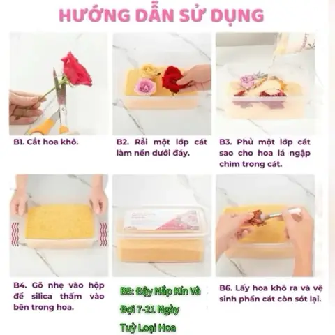 Cách Làm Hoa Khô Giữ Màu