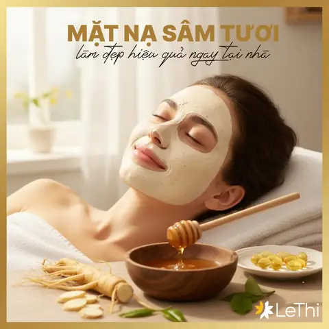 Cách Làm Mặt Nạ Nhân Sâm Tươi