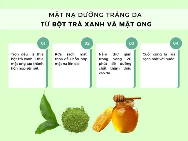 Cách Làm Mặt Nạ Trắng Da Từ Bột Trà Xanh