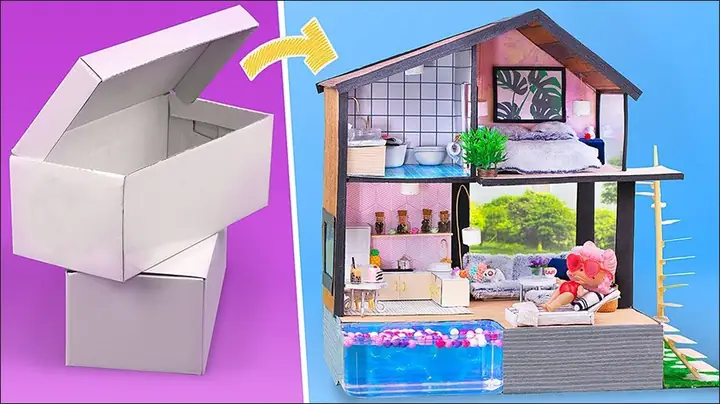 Cách Làm Mô Hình Nhà Bằng Giấy Đơn Giản
