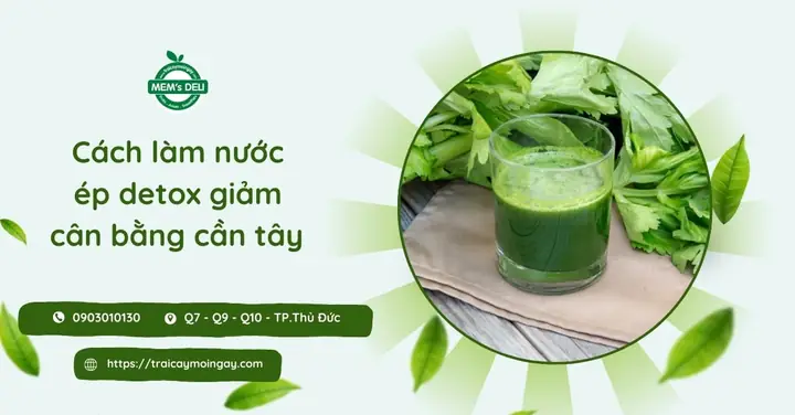 Cách Làm Nước Cần Tây Giảm Cân