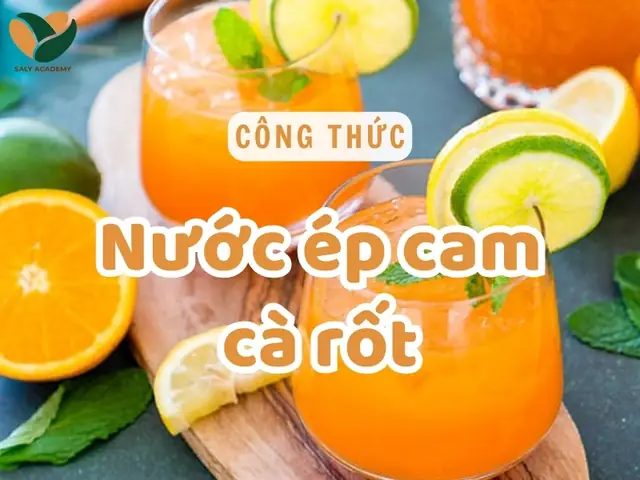 Cách Làm Nước Ép Cà Rốt Cam