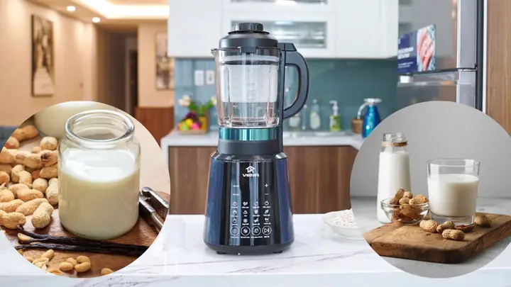 Cách Làm Sữa Đậu Phộng Hạt Sen