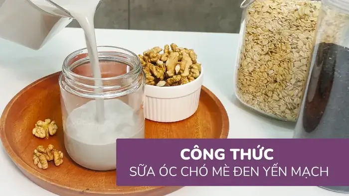 Cách Làm Sữa Óc Chó Mè Đen