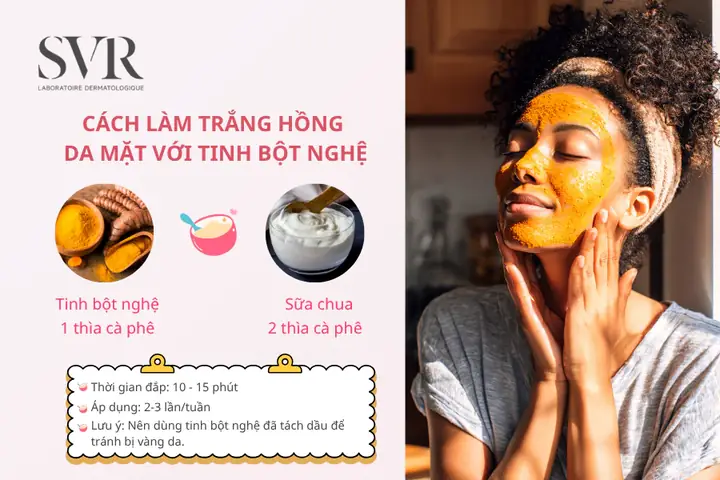 Cách Làm Trắng Da Mặt Bằng Tinh Bột Nghệ Cách Làm Trắng Da Mặt Bằng Tinh Bột Nghệ