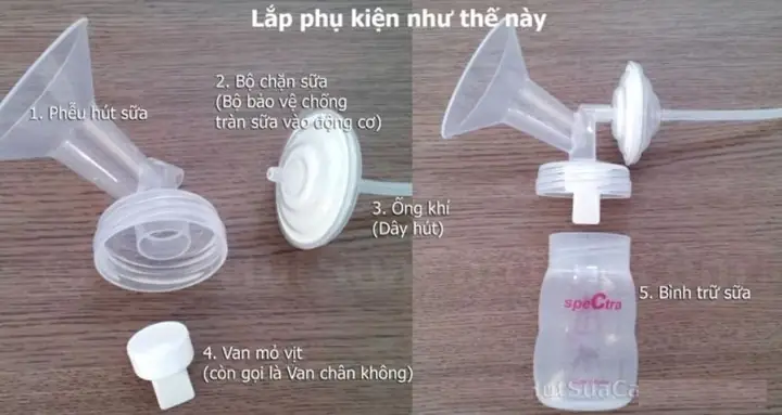 Cách Lắp Máy Hút Sữa Spectra