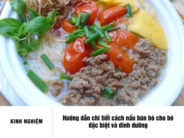 Cách Nấu Bún Bò Cho Bé