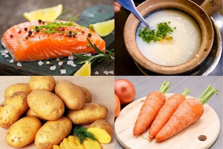 Cách Nấu Cháo Cá Hồi Cà Rốt Cho Bé