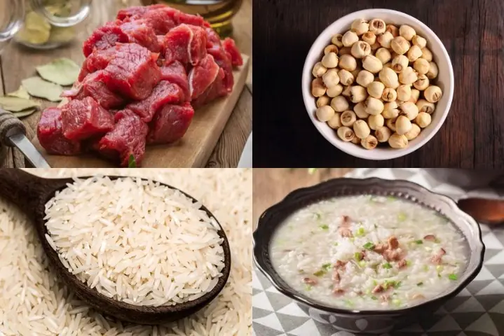 Cách Nấu Cháo Hạt Sen Thịt Bò Cách Nấu Cháo Hạt Sen Thịt Bò