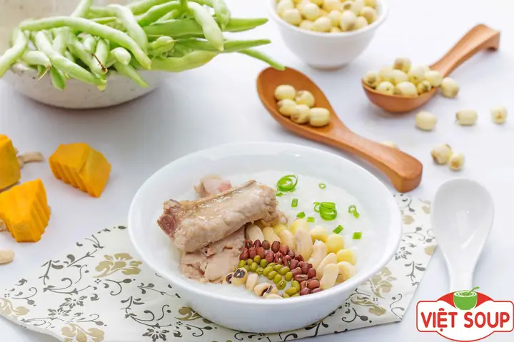 Cách Nấu Cháo Sườn Non Ngũ Cốc