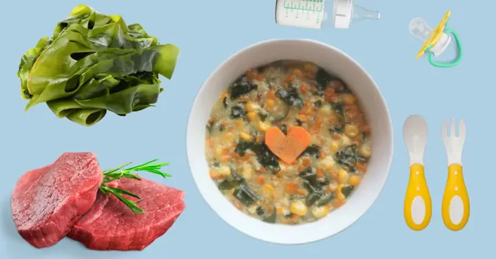 Cách Nấu Cháo Thịt Bò Rong Biển Cho Bé