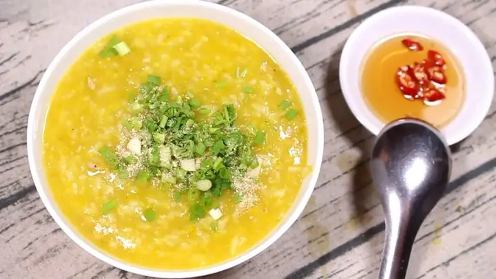 Cách Nấu Cháo Thịt Heo Bí Đỏ
