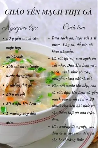 Cách Nấu Cháo Yến Mạch Cho Bé 9 Tháng
