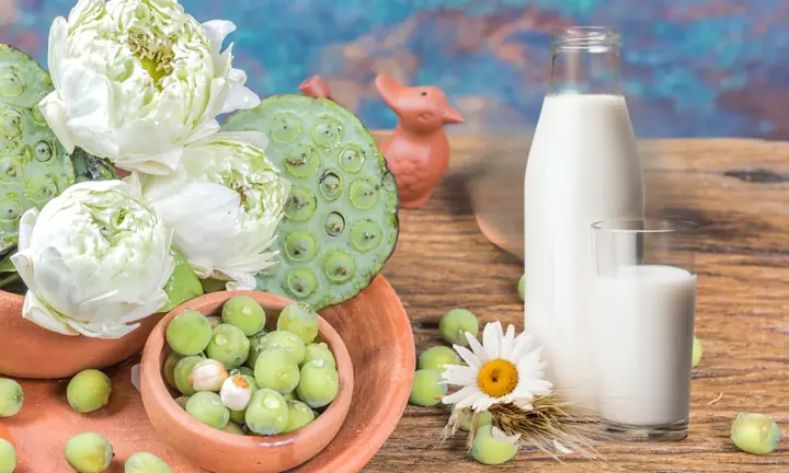 Cách Nấu Sữa Hạt Sen Ngon
