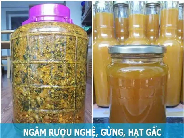 Cách Ngâm Rượu Hạt Gấc Gừng Nghệ