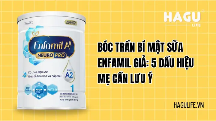 Cách Nhận Biệt Sữa Enfagrow Giả