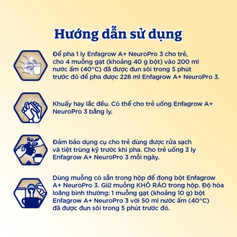 Cách Pha Sữa Enfagrow A 3