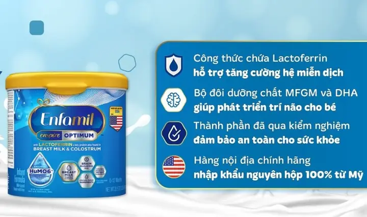 Cách Pha Sữa Enfamil A+ 1