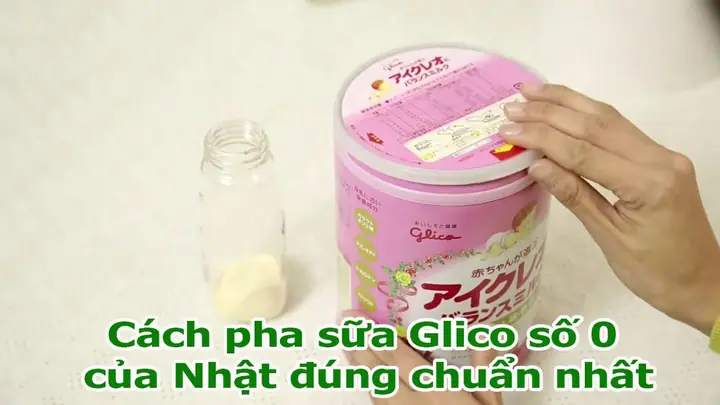 Cách Pha Sữa Glico Của Nhật