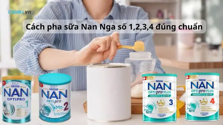 Cách Pha Sữa Nan Nga Optipro 2