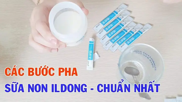 Cách Pha Sữa Non Ildong Với Sữa Mẹ
