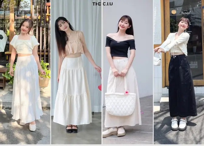 Cách Phối Chân Váy Cho Be