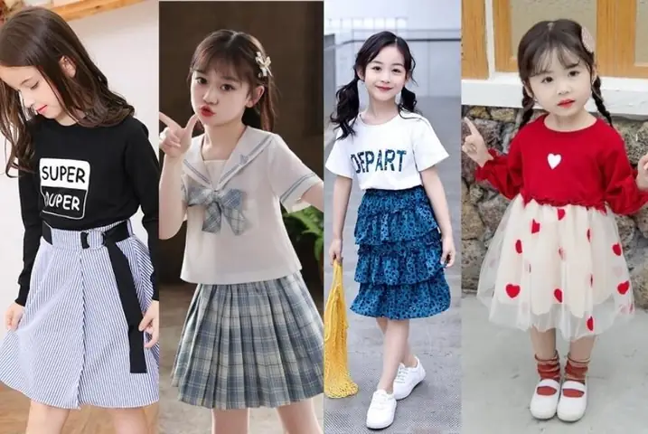 Cách Phối Chân Váy Cho Be