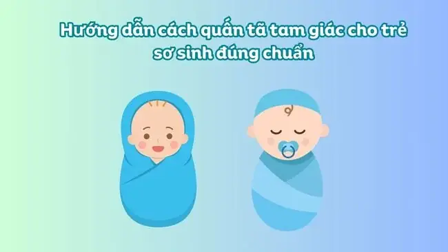 Cách Quấn Tã Chéo Cho Con