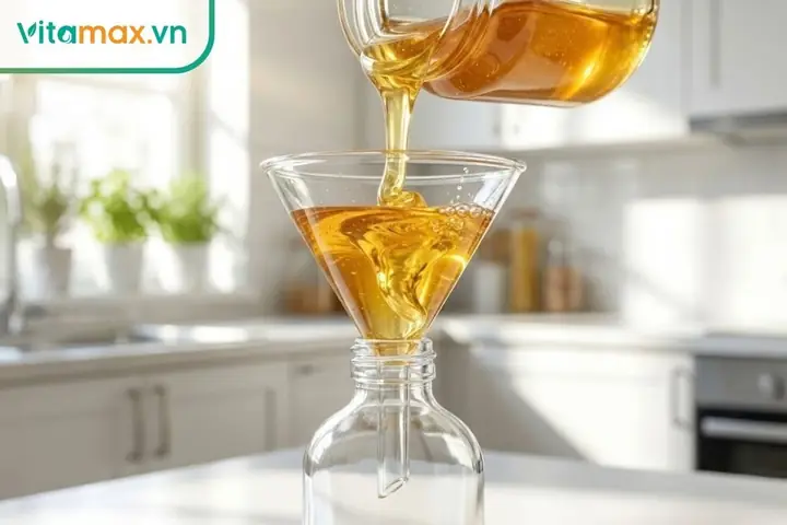 Cách Rót Mật Ong Không Bị Bọt