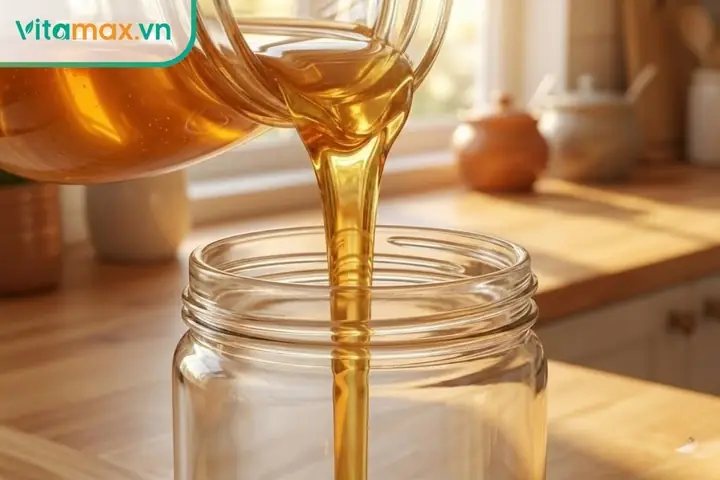 Cách Rót Mật Ong Không Bị Bọt