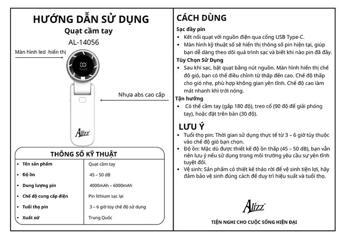 Cách Sử Dụng Quạt Cầm Tay