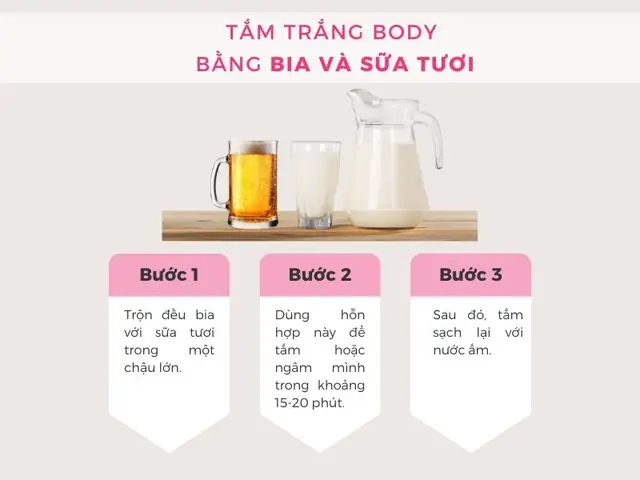 Cách Tắm Trắng Bằng Bia Và Sữa Chua