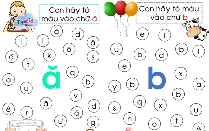 Cách Tạo Chữ Cho Bé Tập Tô