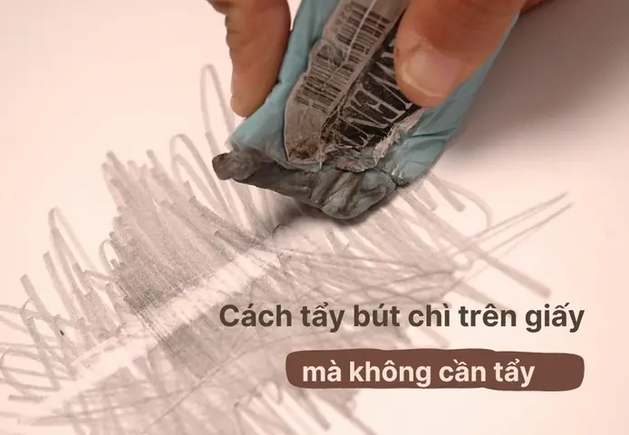 Cách Tẩy Bút Chì Màu Trên Giấy