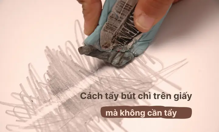 Cách Tẩy Bút Chì Màu Trên Giấy