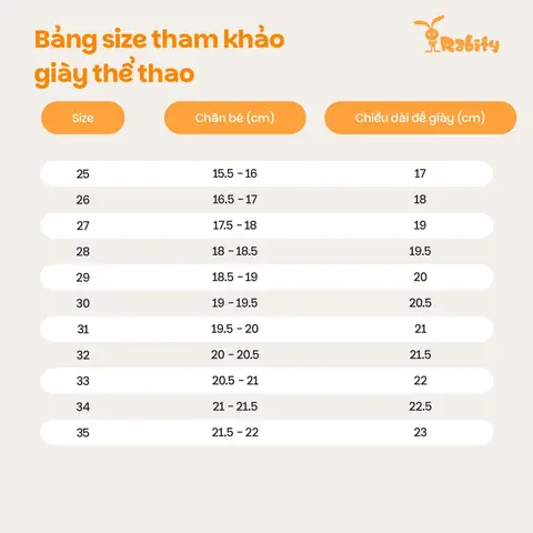 Cách Tính Size Giày Cho Bé